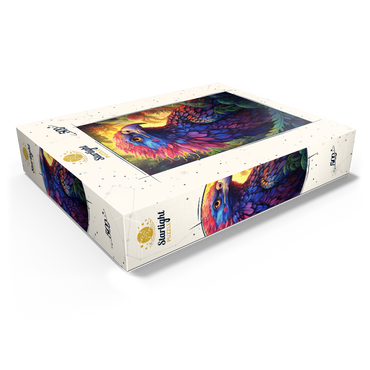 Vibrant Fantasy Eagle with Multicolored Feathers 500 Jigsaw Puzzle box view1