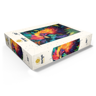 Vibrant Rooster with Tropical Foliage 500 Jigsaw Puzzle box view1