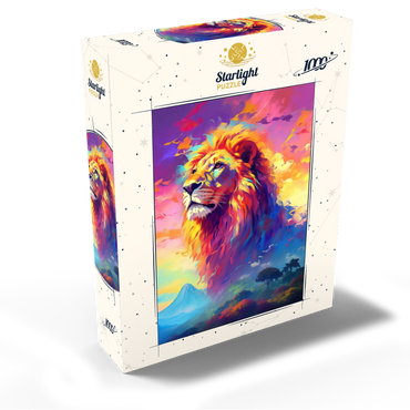 Majestic Lion with Vibrant Sky 1000 Jigsaw Puzzle box view2