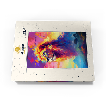 Majestic Lion with Vibrant Sky 100 Jigsaw Puzzle box view3