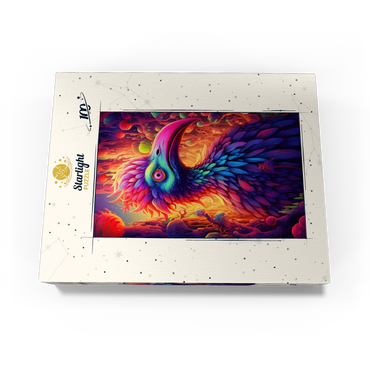 Exotic Bird in a Fantasy World 100 Jigsaw Puzzle box view3