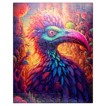 puzzleplate Exotic Bird in a Fantasy World 100 Jigsaw Puzzle