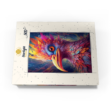 Majestic Fantasy Bird with Vivid Feathers 500 Jigsaw Puzzle box view3