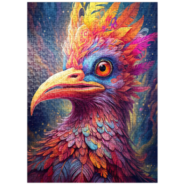 puzzleplate Majestic Fantasy Bird with Vivid Feathers 500 Jigsaw Puzzle