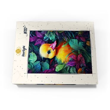 Adorable Yellow Duckling in Vibrant Foliage 1000 Jigsaw Puzzle box view3