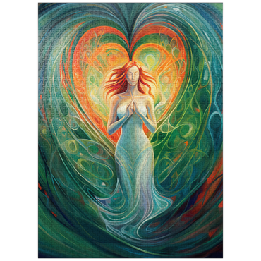 puzzleplate Ethereal Goddess of Love and Nature in Spiritual Art 1000 Jigsaw Puzzle