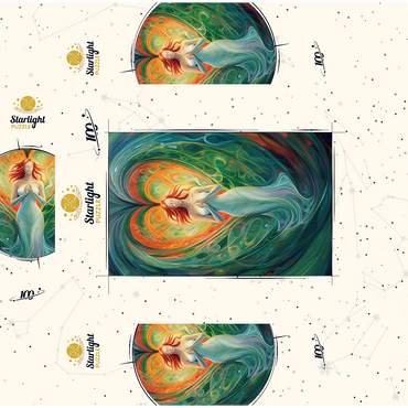 Ethereal Goddess of Love and Nature in Spiritual Art 100 Jigsaw Puzzle box 3D Modell