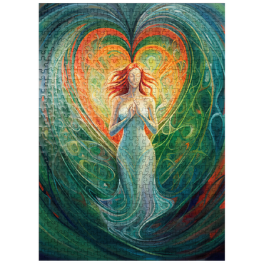 puzzleplate Ethereal Goddess of Love and Nature in Spiritual Art 500 Jigsaw Puzzle