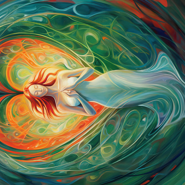 Ethereal Goddess of Love and Nature in Spiritual Art 500 Jigsaw Puzzle 3D Modell