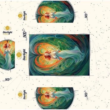 Ethereal Goddess of Love and Nature in Spiritual Art 500 Jigsaw Puzzle box 3D Modell