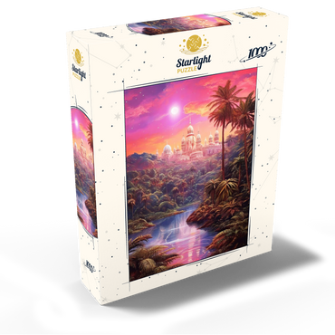 Majestic Palace in Lush Jungle Under a Mystic Moon 1000 Jigsaw Puzzle box view2