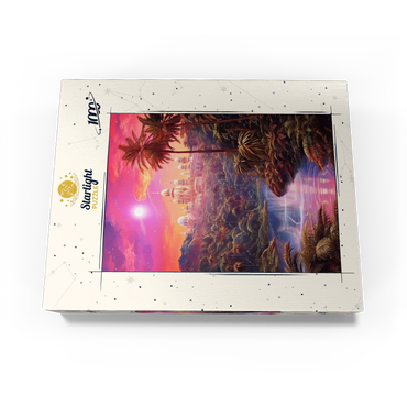 Majestic Palace in Lush Jungle Under a Mystic Moon 1000 Jigsaw Puzzle box view3