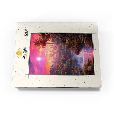 Majestic Palace in Lush Jungle Under a Mystic Moon 500 Jigsaw Puzzle box view3