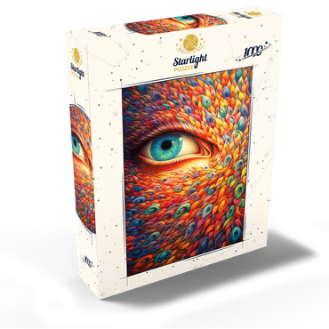 Surreal Eye with Vivid Feather-Like Patterns 1000 Jigsaw Puzzle box view2