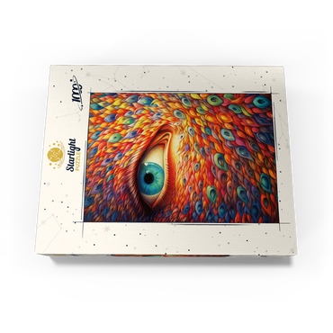 Surreal Eye with Vivid Feather-Like Patterns 1000 Jigsaw Puzzle box view3