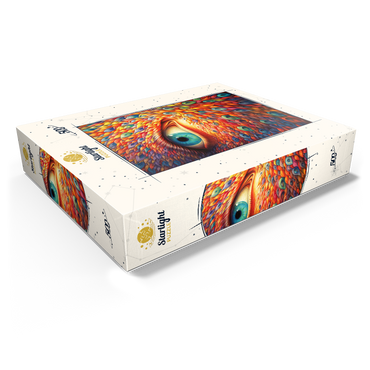 Surreal Eye with Vivid Feather-Like Patterns 500 Jigsaw Puzzle box view1