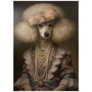 puzzleplate Victorian Poodle shelf 1000 Jigsaw Puzzle