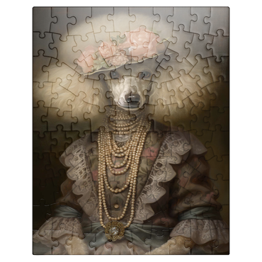 puzzleplate Victorian Poodle shelf 100 Jigsaw Puzzle