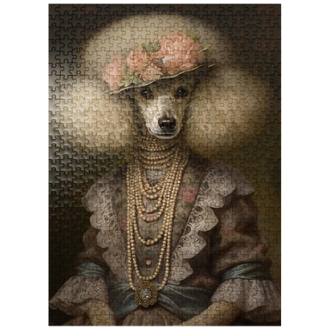 puzzleplate Victorian Poodle shelf 500 Jigsaw Puzzle