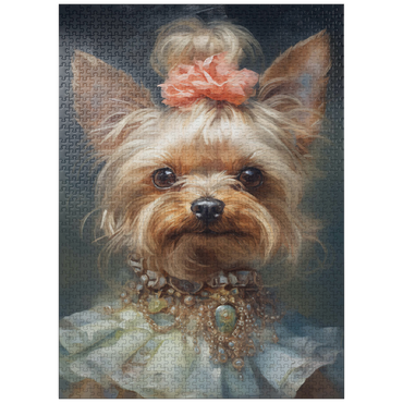 puzzleplate Elegant Victorian Yorkshire Terrier 1000 Jigsaw Puzzle