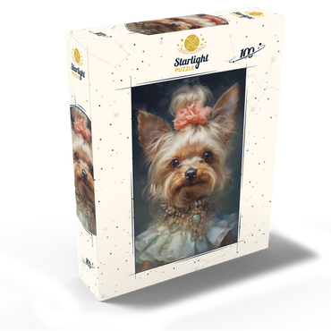 Elegant Victorian Yorkshire Terrier 100 Jigsaw Puzzle box view2