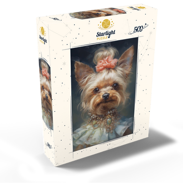 Elegant Victorian Yorkshire Terrier 500 Jigsaw Puzzle box view2