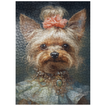 puzzleplate Elegant Victorian Yorkshire Terrier 500 Jigsaw Puzzle