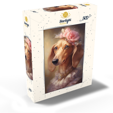 Regal Victorian Dachshund Portrait 500 Jigsaw Puzzle box view2