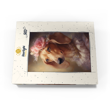 Regal Victorian Dachshund Portrait 500 Jigsaw Puzzle box view3