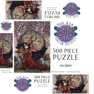 Beauty And The Beast 500 Jigsaw Puzzle box 3D Modell