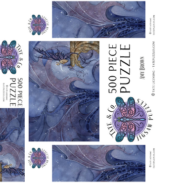 Dragon dreams 500 Jigsaw Puzzle box 3D Modell