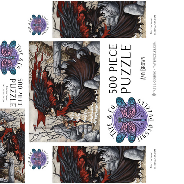 Morgan Le Fey 500 Jigsaw Puzzle box 3D Modell