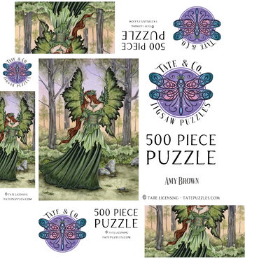 Lady Of The Forest 500 Jigsaw Puzzle box 3D Modell