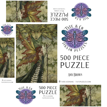 The Green Woman 500 Jigsaw Puzzle box 3D Modell