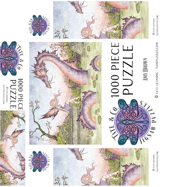 The Summer Pond 1000 Jigsaw Puzzle box 3D Modell