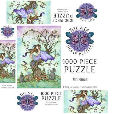 Wind Chimes 1000 Jigsaw Puzzle box 3D Modell