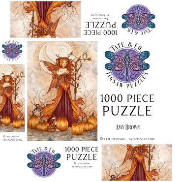 Pumpkin Queen 1000 Jigsaw Puzzle box 3D Modell