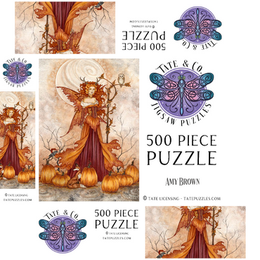 Pumpkin Queen 500 Jigsaw Puzzle box 3D Modell