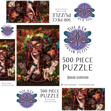 Autumn Fairy Queen 500 Jigsaw Puzzle box 3D Modell