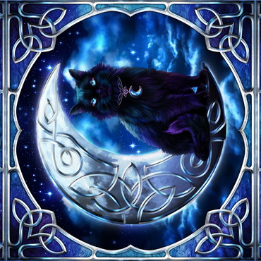 Celtic Black Cat 1000 Jigsaw Puzzle 3D Modell