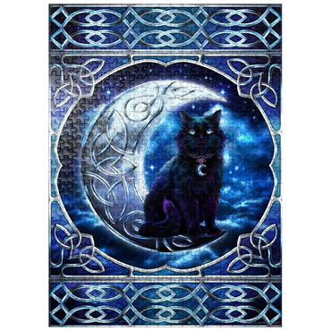 puzzleplate Celtic Black Cat 500 Jigsaw Puzzle