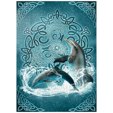 puzzleplate Celtic Dolphin 1000 Jigsaw Puzzle