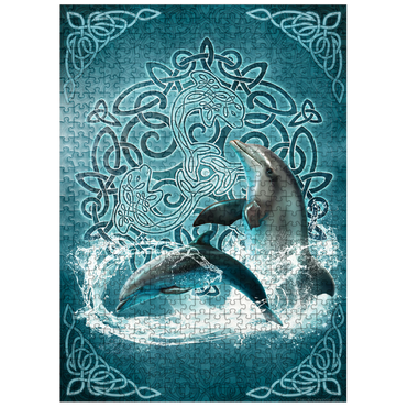 puzzleplate Celtic Dolphin 500 Jigsaw Puzzle