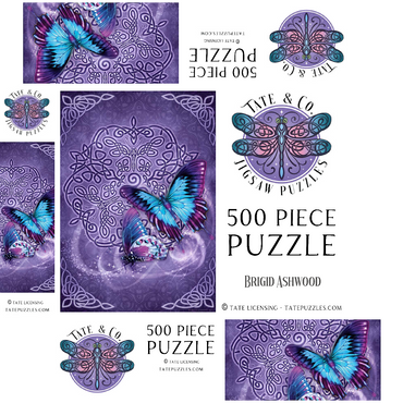 Celtic Butterfly 500 Jigsaw Puzzle box 3D Modell