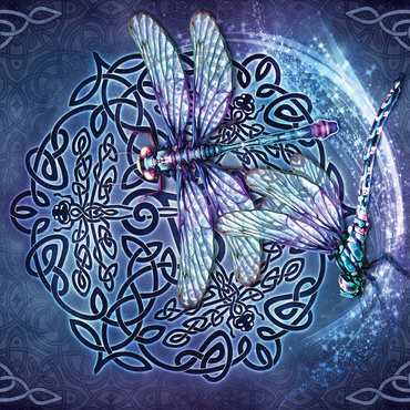 Celtic Dragonfly 500 Jigsaw Puzzle 3D Modell