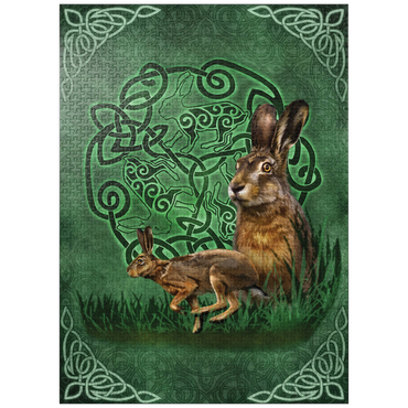 puzzleplate Celtic Hare 1000 Jigsaw Puzzle