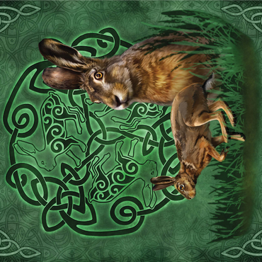 Celtic Hare 1000 Jigsaw Puzzle 3D Modell
