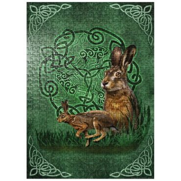 puzzleplate Celtic Hare 500 Jigsaw Puzzle