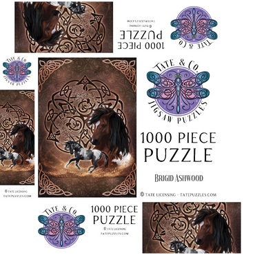Celtic Horse 1000 Jigsaw Puzzle box 3D Modell