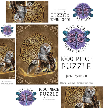 Celtic Owl 1000 Jigsaw Puzzle box 3D Modell